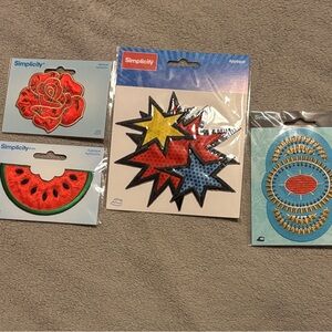 Simplicity Vibrant Iron-On Patch Collection Appliqué